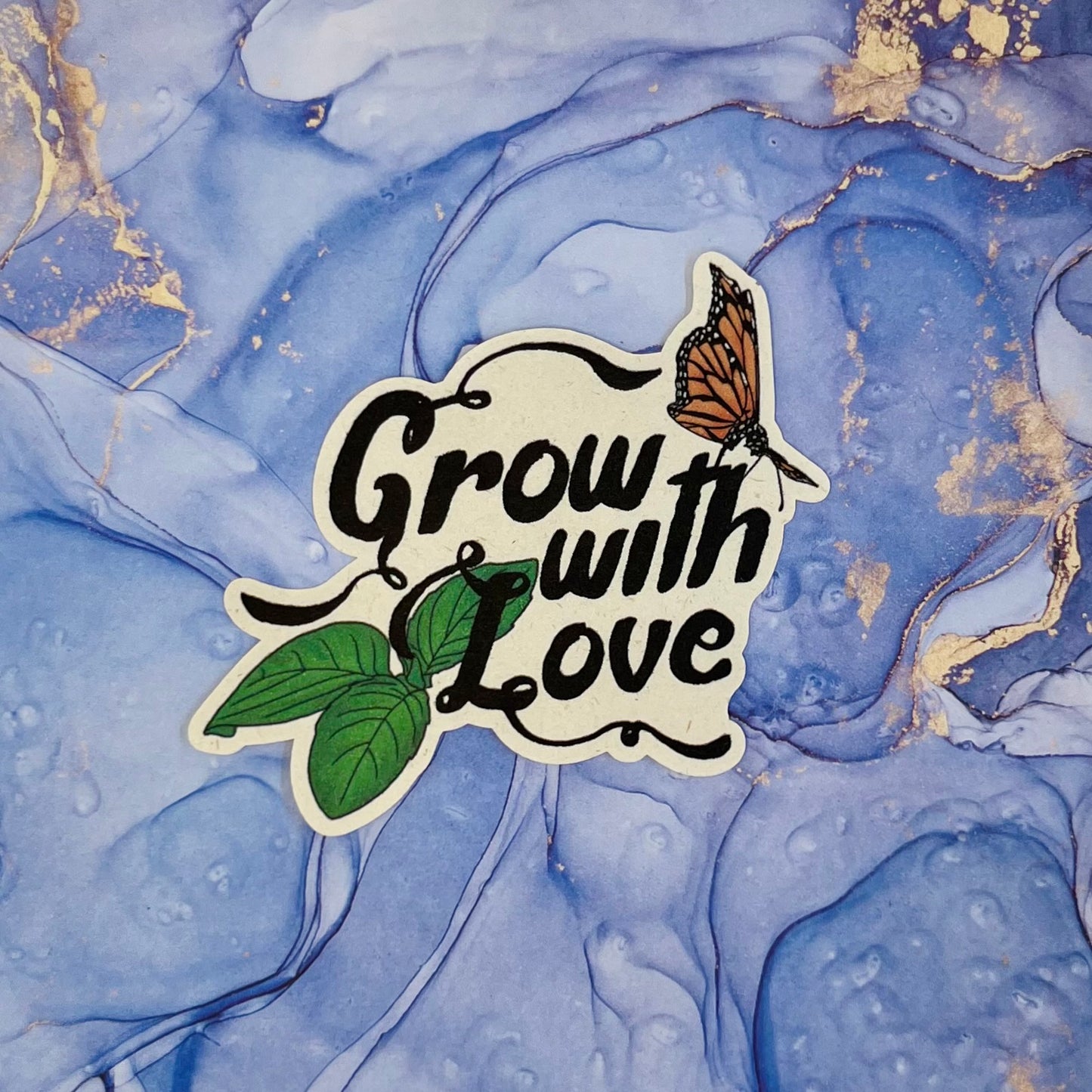Grow with Love Sticker