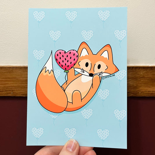 Print - Maple Strawberry Balloon