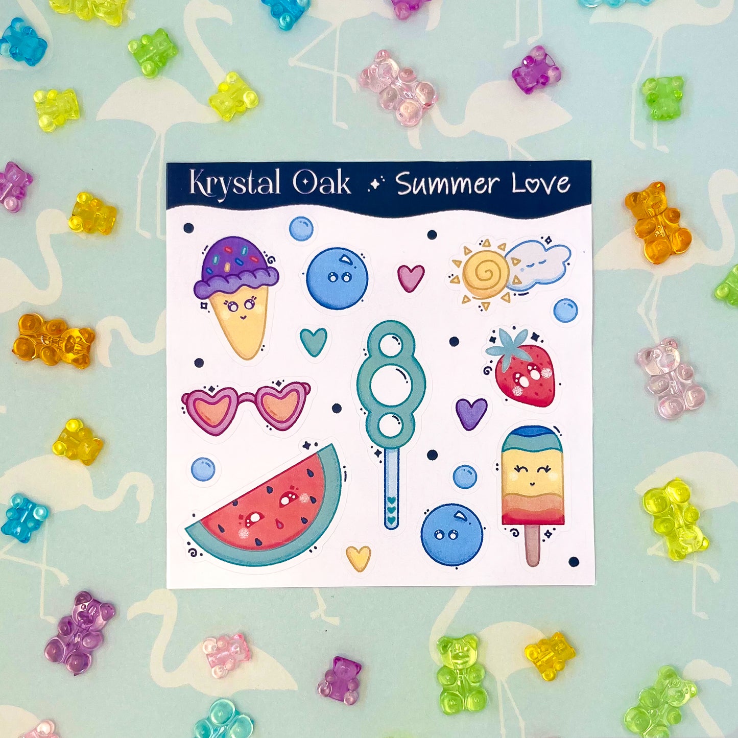 Sticker Sheet - Summer Love Kawaii