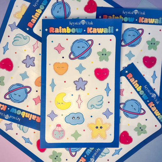Rainbow Kawaii Stickers