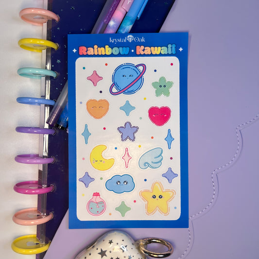 Rainbow Kawaii Stickers