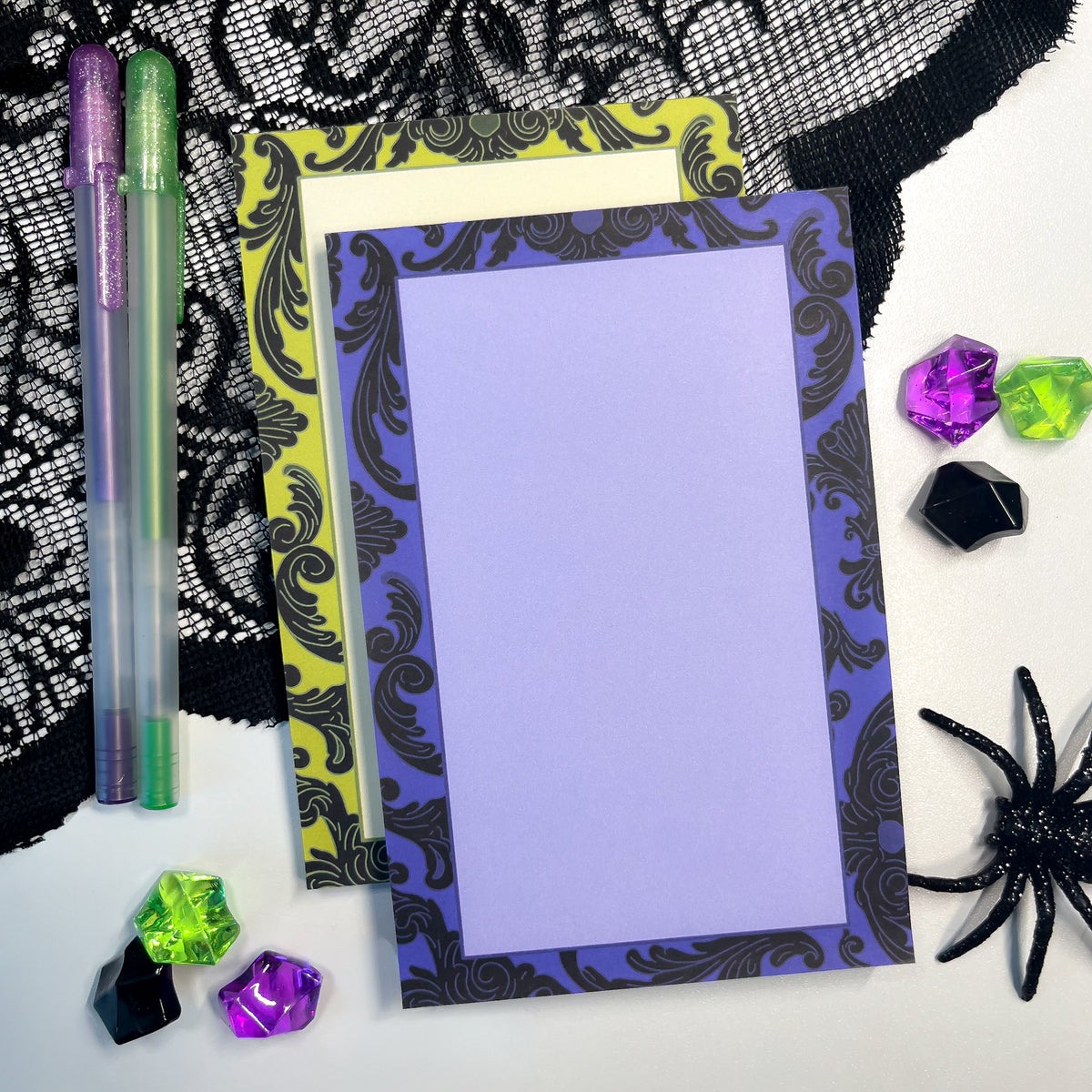 Goth Notepad Notepad - Victorian Gothic – Krystal Oak