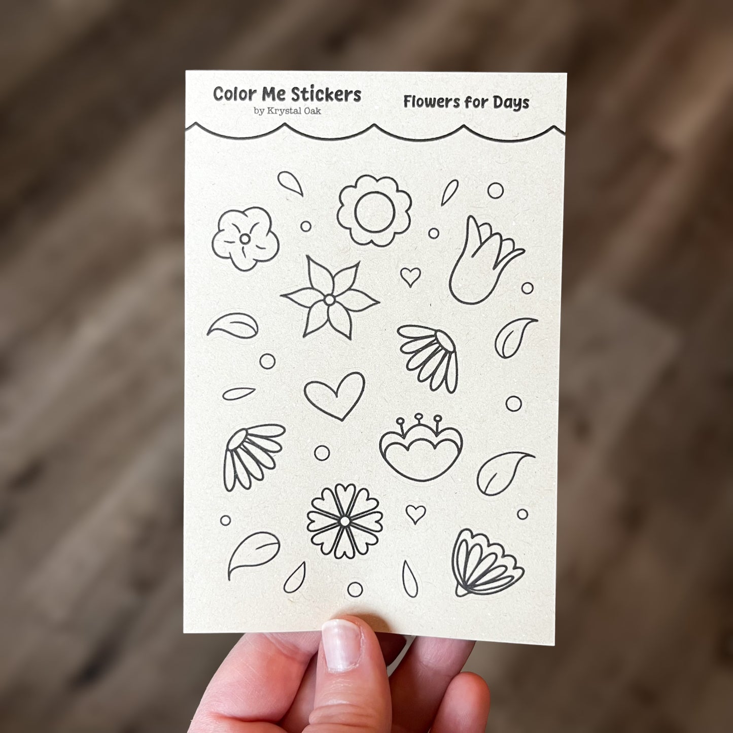Color Me Stickers - Flowers for Days